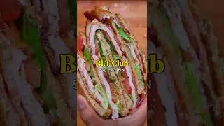 Вкусный сэндвич BLT с высоким содержанием белка #легкийрецепт