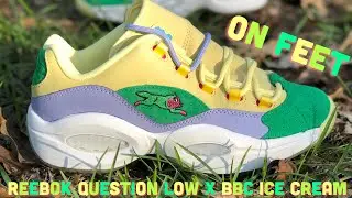 Reebok Question Low x BBC Ice Cream Running Dog Yellow Green Review + On Feet