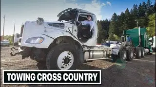 Towing The Freightliner M2 With A Kenworth T660 Cross Country!