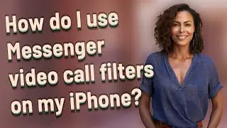 How do I use Messenger video call filters on my iPhone?