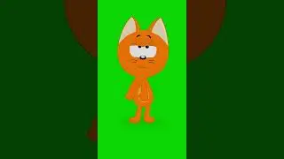 Арам-Зам-Зам Котэ Шортс Хромакей - Котэ Kote Kitty Shorts on Green Screen #cupcut