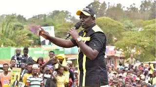 'WEWE RAILA UMETESA WATU WENGI KENYA HII!' DP RUTO FUMES IN MARSABIT TOWN