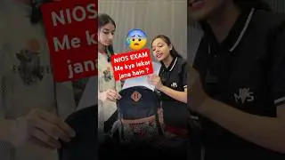 NIOS Theory Exam Bag 🎒 Packing Necessary Items and Documents?
