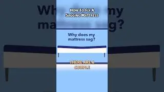 Why Is My Mattress Sinking In The Middle? #sleep #shorts #mattress