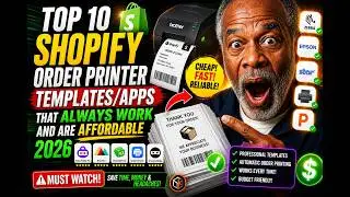 Top 10 Shopify Order Printer Templates/Apps That Always Work and Are Affordable 2024🔶E-CASH S3&bull;E118