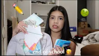 CLEANING OUT MY BACKPACK 🤢 (sophomore) (end of school edition) Summer Series Ep 1.