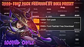 BAGI - BAGI 3000+ FONT PACK BY DIKAPRESET DIBAWAH 100MB FREE
