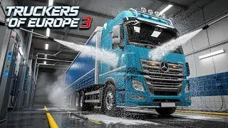 Keeping Your Rig Clean! | Truck Wash & Maintenance in Truckers of Europe 3 🚛