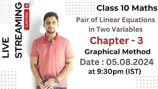 graphical method class 10th ch 3 | ch 3 maths class 10 | ex 3.1 class 10 | New NCERT 2024-25