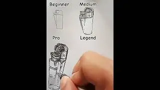 How to Draw a LIGHTER 🔥 #shorts #lighter #art