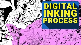 Digital Inking Process: Inking Cartoon Style