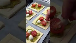 Puff Pastry Pesto Pizza