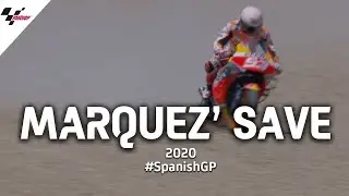 Marc Marquez pulls off miracle save | 2020 #SpanishGP