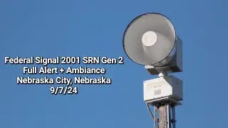 Federal Signal 2001 SRN Gen 2 | Full Alert + Ambiance | Nebraska City, NE 9/7/24