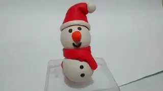 Boneco de neve de biscuit.⛄