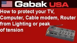 How to protect your TV, Computer, Cable modem, router from Lighting or peak of tension