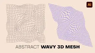 Abstract Wavy 3d Mesh | Adobe Illustrator Tutorial
