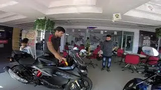 Taking delivery of TVS Apache RR 310
