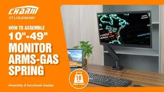 CT-LCD-DSA3601, MONITOR ARMS-GAS SPRING, CHARMOUNT