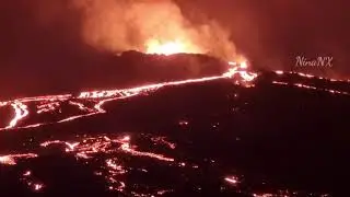 NIGHT LAVA SHOW IN MERADALIR VALLEY, AUGUST 22🌋🔥☄💥