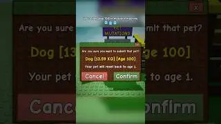 Я поместил собаку (возраст 100 лет) в машину мутаций #roblox #growagarden