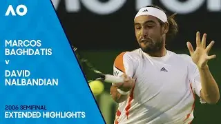 Marcos Baghdatis v David Nalbandian Extended Highlights | Australian Open 2006 Semifinal