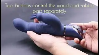Dual Motor Rabbit Vibrator G-Spot & Clitoral Stimulator Waterproof Rechargeable Adult Sex Toy