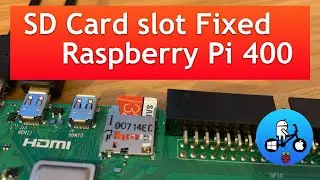 Ремонт слота для карты Micro SD. Raspberry Pi 400.