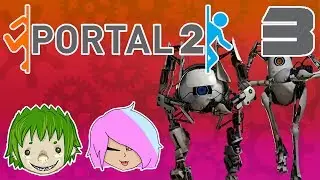 Heiach & Hammeta Play Portal 2 Highlights - #3 Now You're Thinking With Laser Platforms!