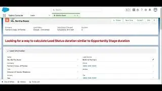 How to Calculate Lead Status Duration in Salesforce