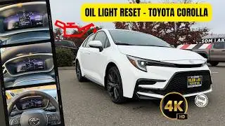 Oil Light or Oil Life Reset for Toyota Corolla Hybrid 2019 and newer