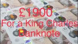 &pound;1900 for a King Charles banknote