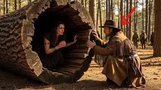 She Was Hiding On The Fallen Log Den&mdash;A Hunter Found Her And Said  If They Ask, Say You&rsquo;re With Me