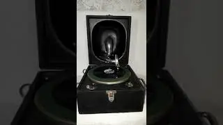 1920s Decca Junior 1A Trench Portable Dulciflex Working Gramophone