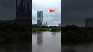 Drone video shows Houston deluged after storm Beryl