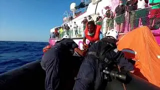 Banksy&rsquo;s migrant rescue boat saved by German charity