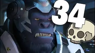 34 WINSTON ELIMINATIONS!!!! | Overwatch