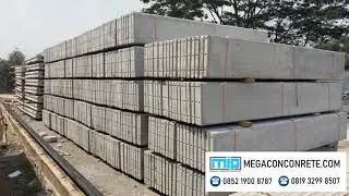 Ukuran & Spesifikasi Pagar Panel Beton Pracetak ☎ 0852 1900 8787 (MegaconConcrete.com)