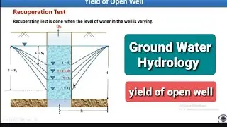 Classification of Wells, Open Wells and Yield from an open well, Constant by Dr. K Lakshmi Prasad