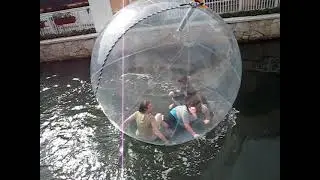 Giant Bubble Ball in Cancun Mexico