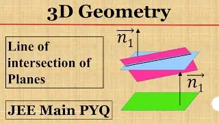 33.  3D Geometry | Intersection of Planes | JEE Main PYQ | IIT JEE Maths