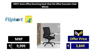 MBTC Xcelo Office Revolving Desk Chair NA Office Executive Chair  Black