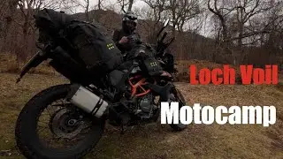 KTM 390 ADV | Motorcycle Wild Camping in the Sottish Highlands | Winter Adventure | Loch Voil