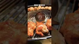 BBB Wings Slow Cooking Weber