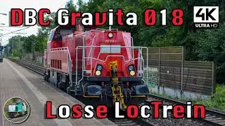 [4K] DB Cargo Gravita 265 018 as LIGHT LOCO passes Dedensen/G&uuml;mmer!