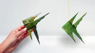 Coconut leaf crafts - How to make Coconut leaf fish (Easy guide)