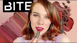 NEW Bite Beauty Power Move Soft Matte Lipsticks 🌸 5 Shades Lip Swatched + Comparisons!