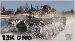 T110E5 - Невероятные 13000 единиц урона! World of Tanks