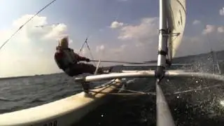 Hobie Cat 14 wenden und halsen mit meinem Song ROUTINE CHECK UP (Gentsch/Posener)