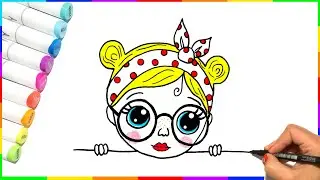 Fast Drawing Cute Girl | Draw 4u Shorts
